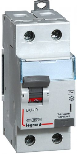 Выключатель дифференциального тока УЗО Legrand DX3 2п 25А 300мА 6,0кА тип AC картинка